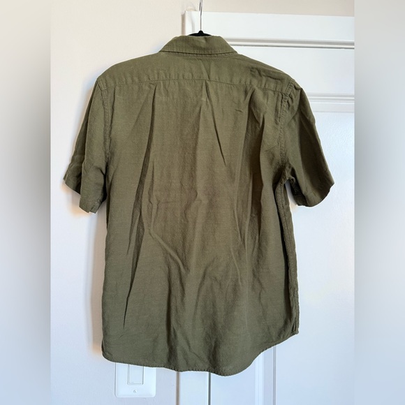 Banana Republic Factory Olive Button Down Shirt - Picture 2 of 3